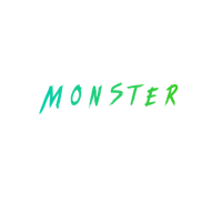 a black background with the words monster stand up against bullying